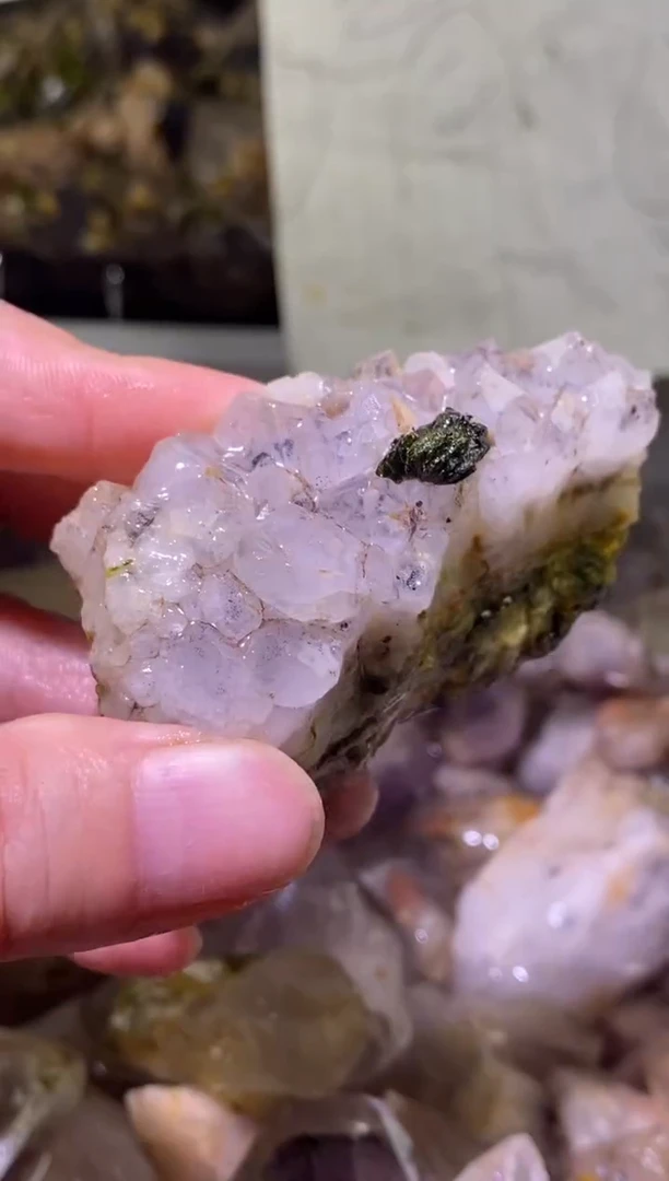 未镶嵌珠宝半成品水晶27号98g四川美姑超七花园水晶