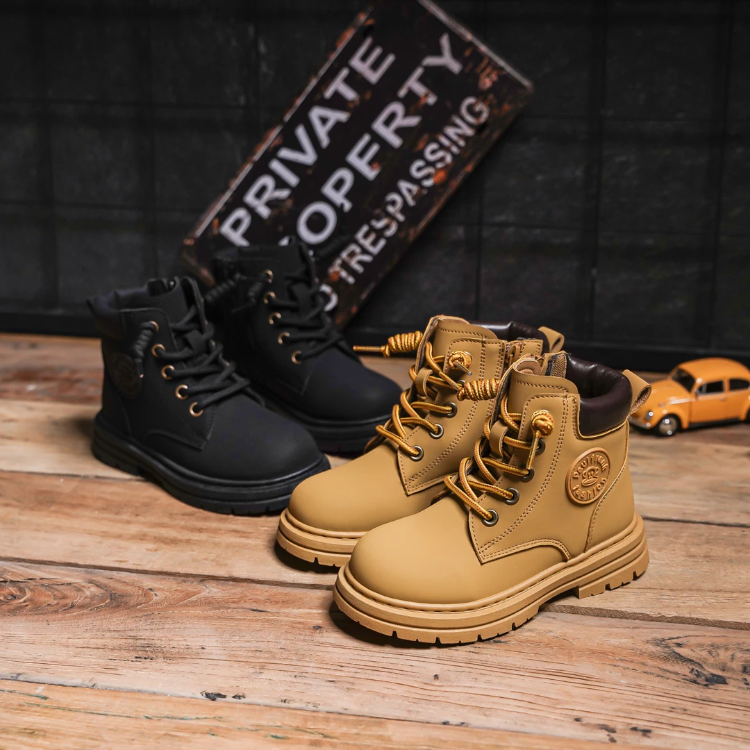 【小芭专属】0026大嘴猴秋季季新款雪地靴百搭厚底增高马丁靴子