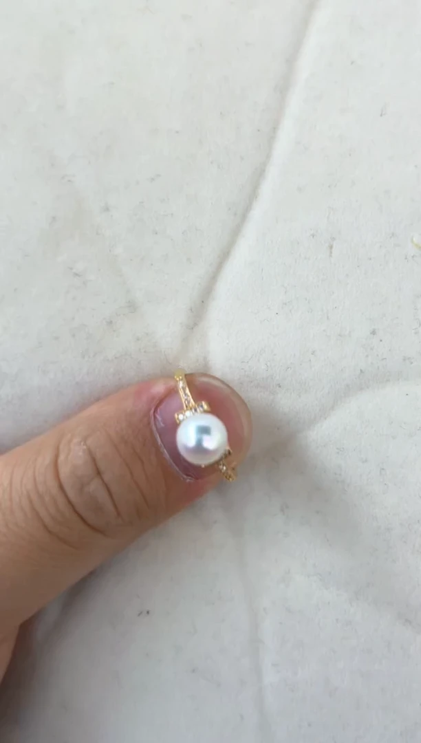 【闪购商品】海水珍珠戒指银S925镶嵌戒指