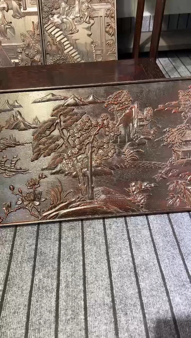 木紫檀雕刻一物一拍