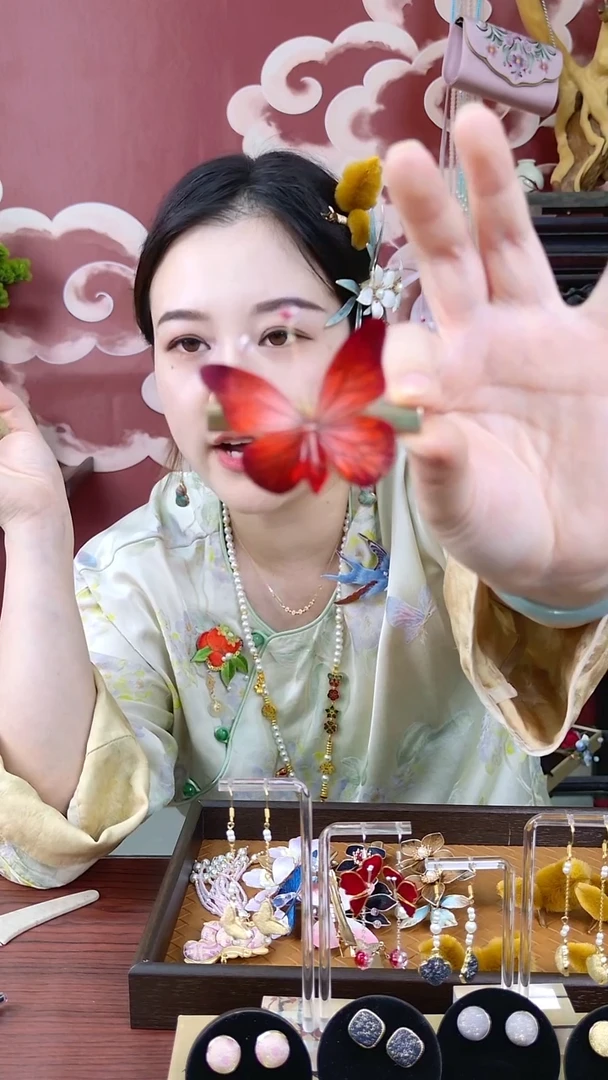 纯铜合金琉璃非遗绒花001