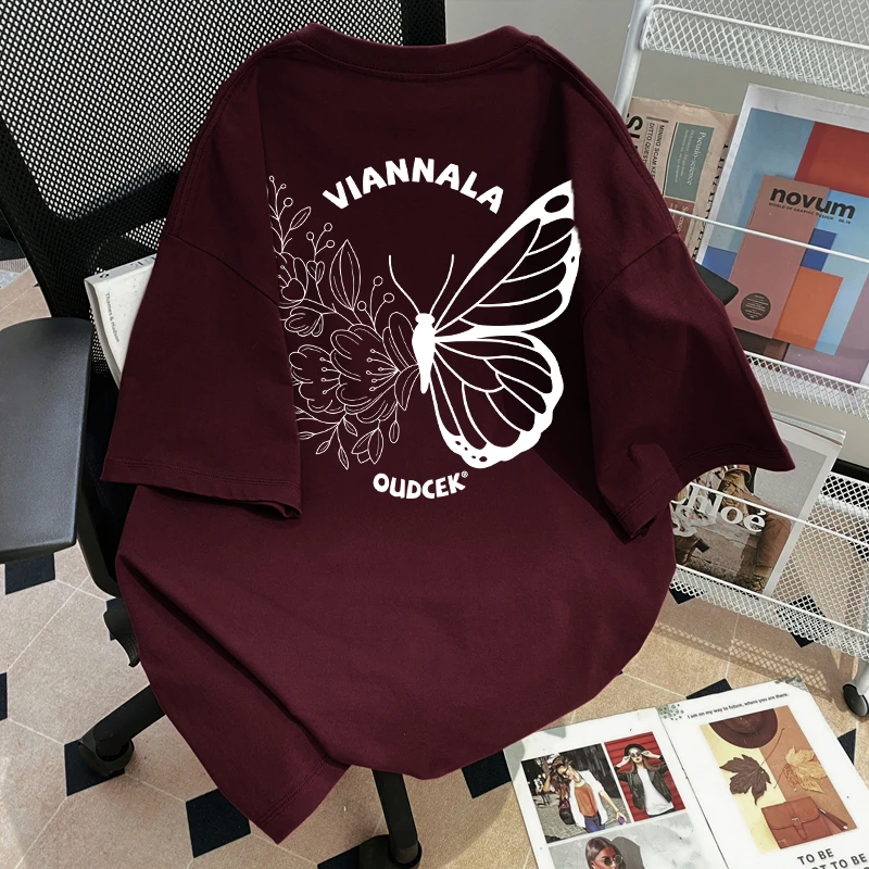 100%纯棉重磅短袖T恤个性夏日男女同款日常vintage宽松街头风港味