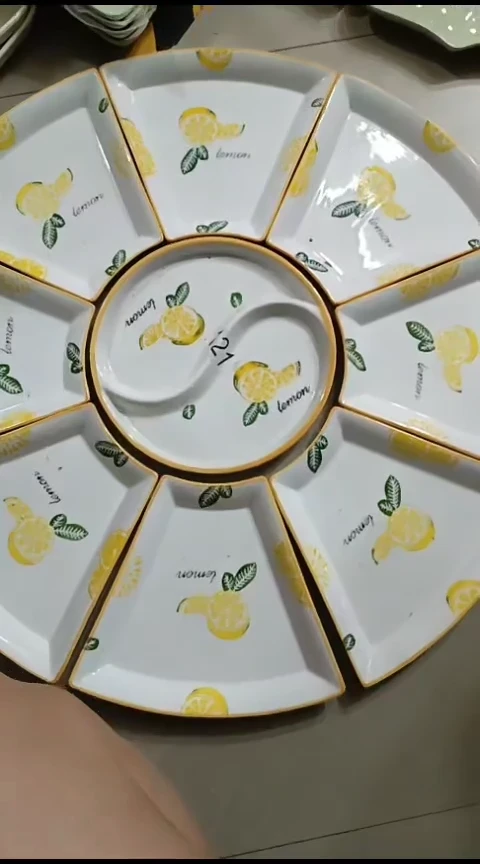 瓷拼盘一套68厘米