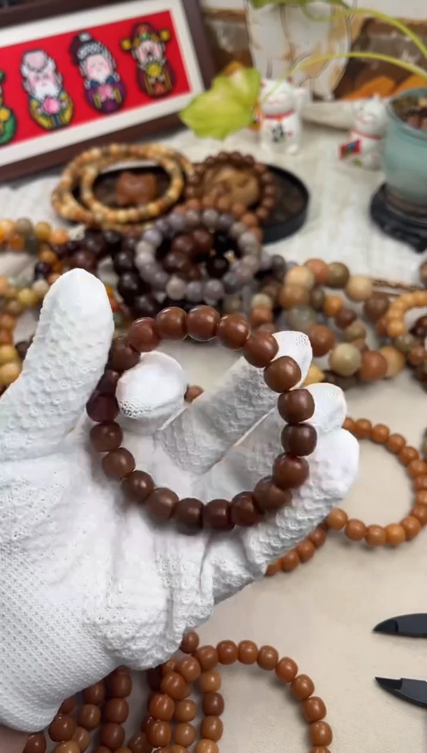 手串菩提根/象牙果a469 卡12.5 干磨三高瑕疵