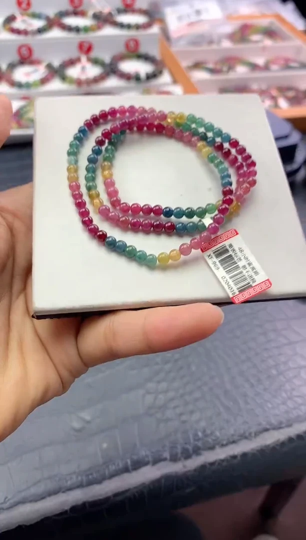 未镶嵌手串碧玺多样性发一条