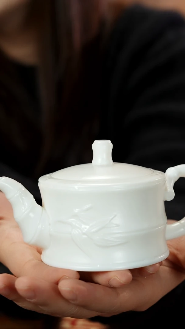 摆件陶【陈明良作品】竹节壶