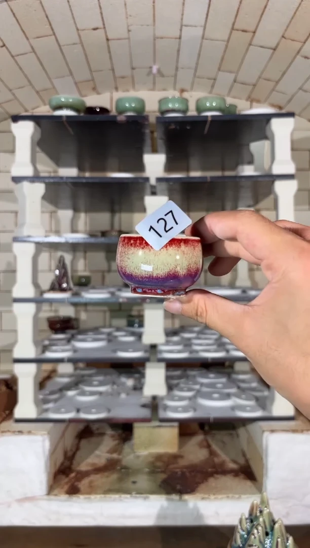 摆件精品窑变钧瓷茶器