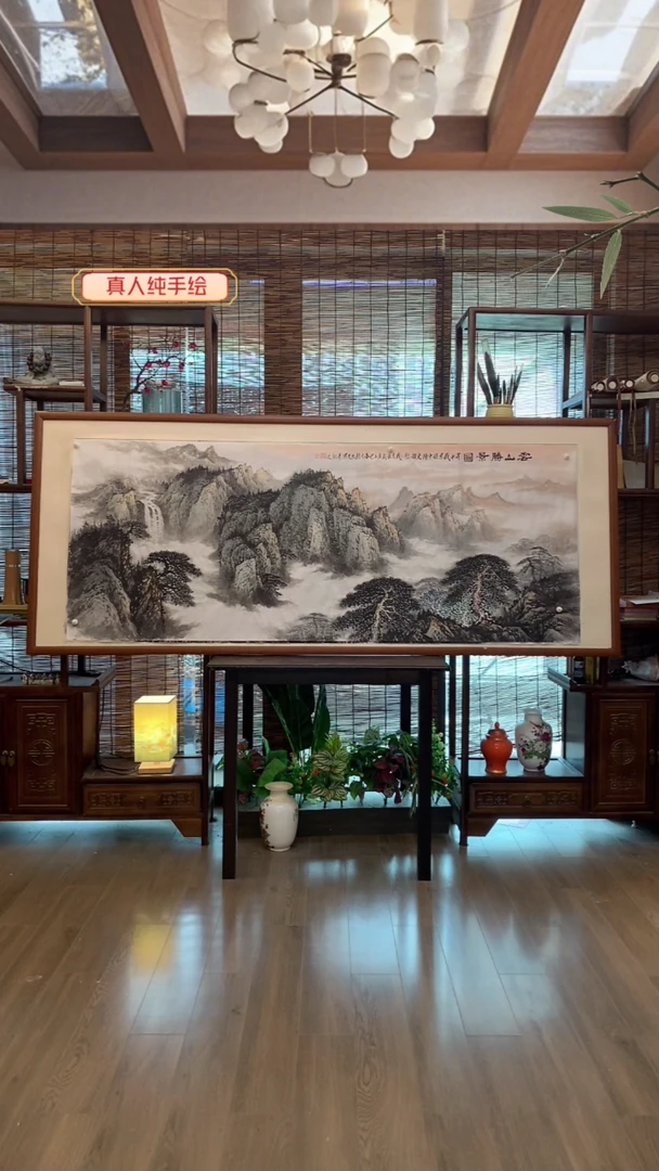 国画国画纯手绘纯实木205*85cm