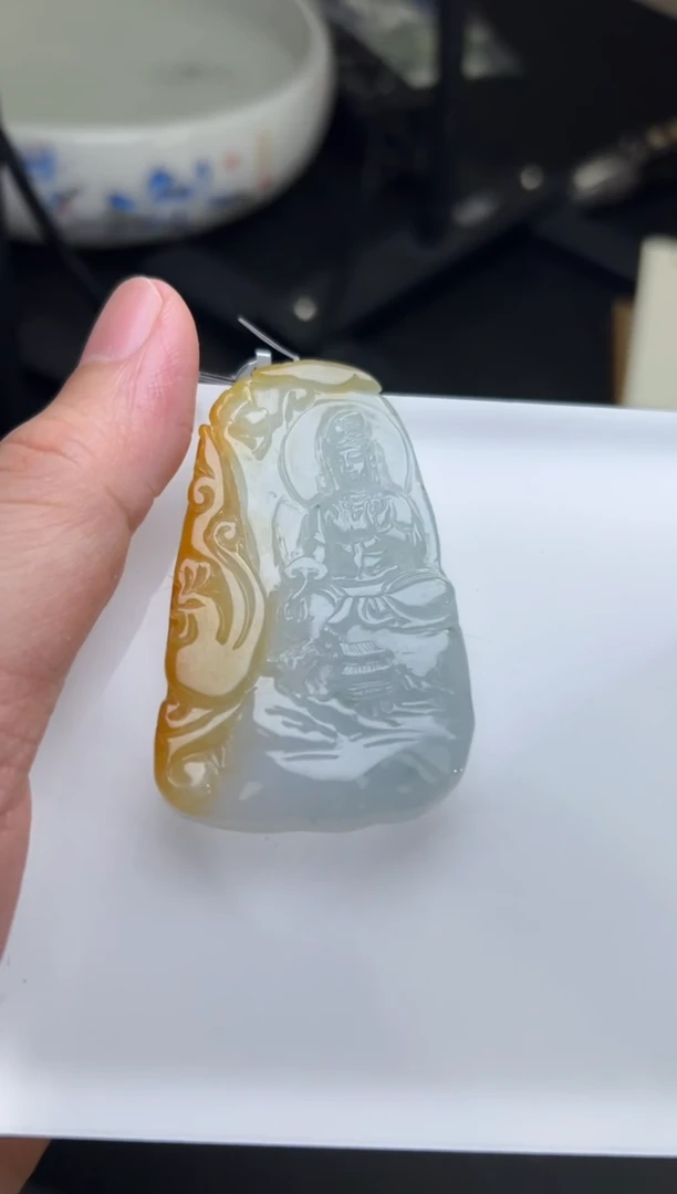 未镶嵌挂件翡翠观音FL028多样性发其一