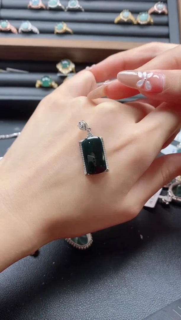 【闪购商品】翡翠戒指银S925镶嵌51151