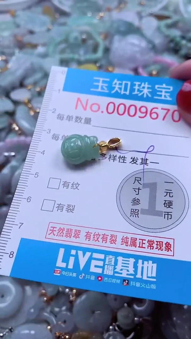 吊坠(不含链)未镶嵌翡翠9670