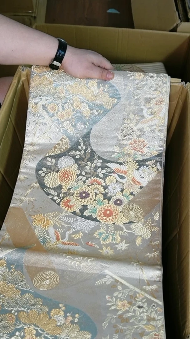 织绣织锦140六通花鸟
