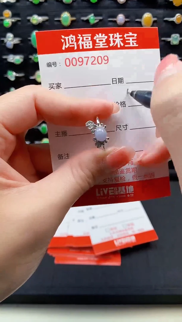 【闪购商品】翡翠戒指银S925镶嵌0000