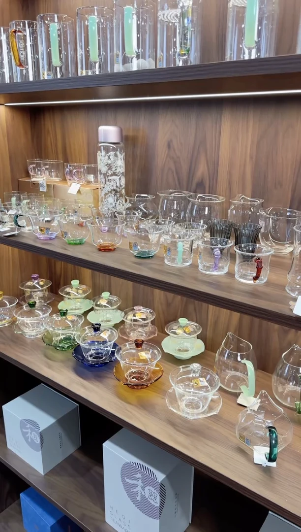 禾器 荷叶盖碗 宝石蓝