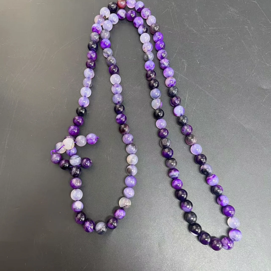 【小杰推荐】冰晶紫圆珠项链 （多样性发其一）7265