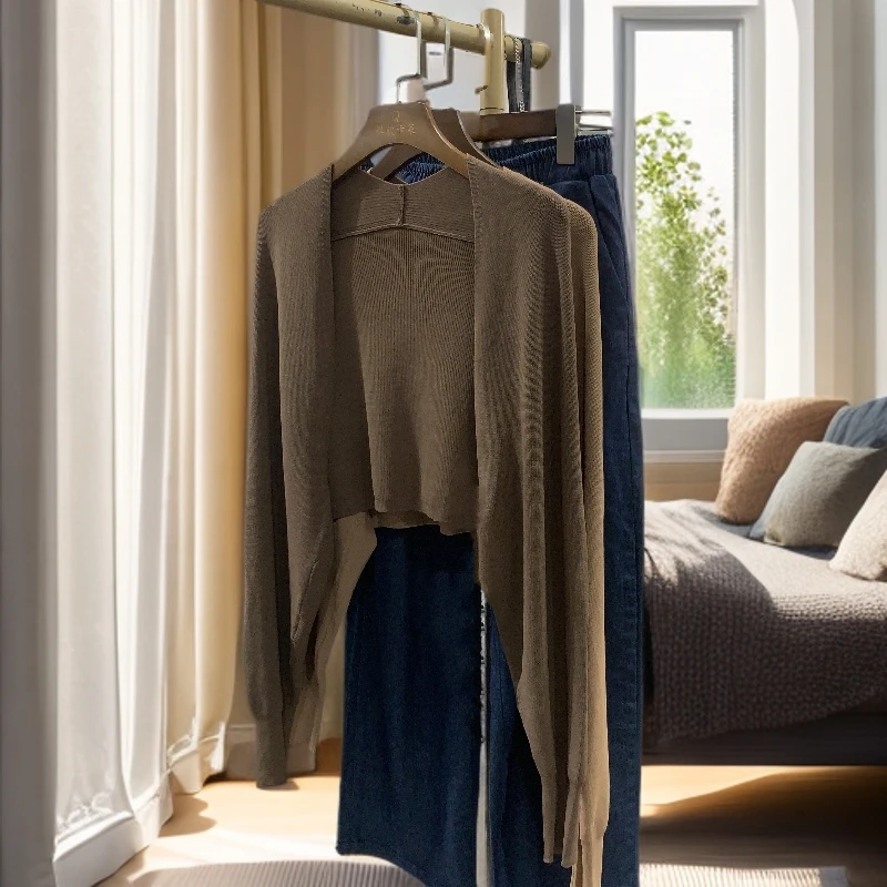 8029 祺欣家 法式短款小香风气质外搭高级感坎肩针织披肩罩衫