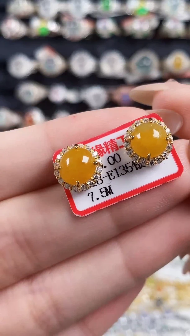银S925镶嵌戒指翡翠天然A货翡翠52