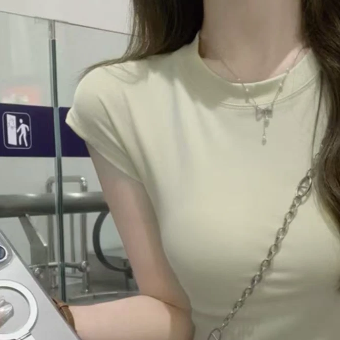 8483-小可（豆绿）清凉小飞半袖T