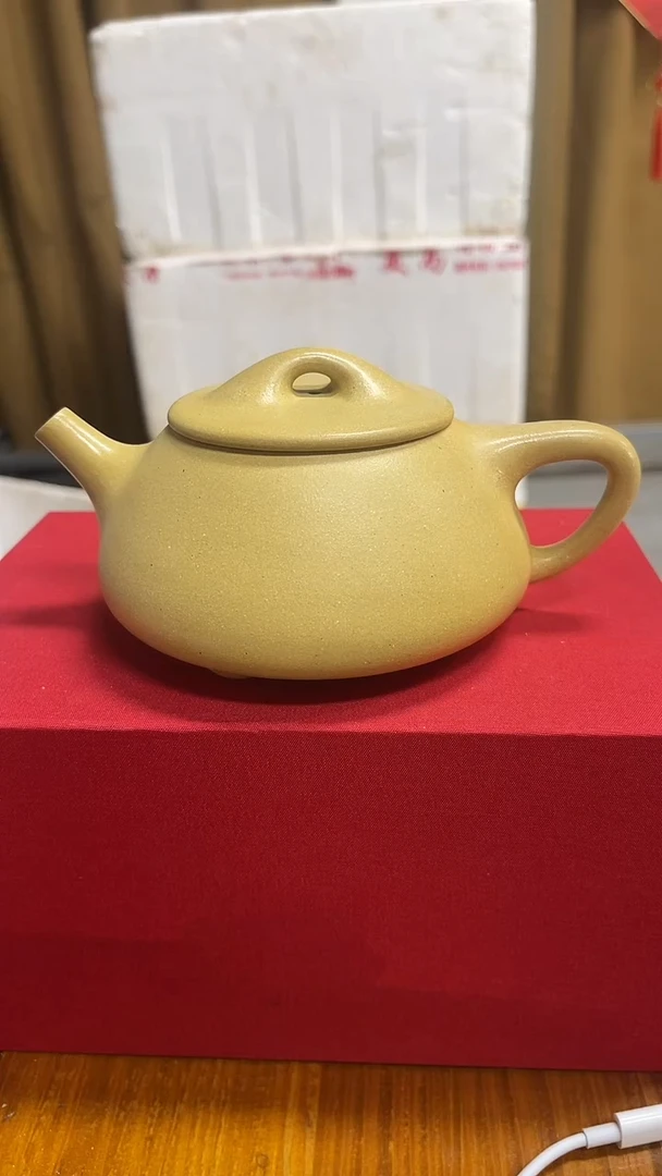 茶壶紫砂微瑕本绿景舟石瓢