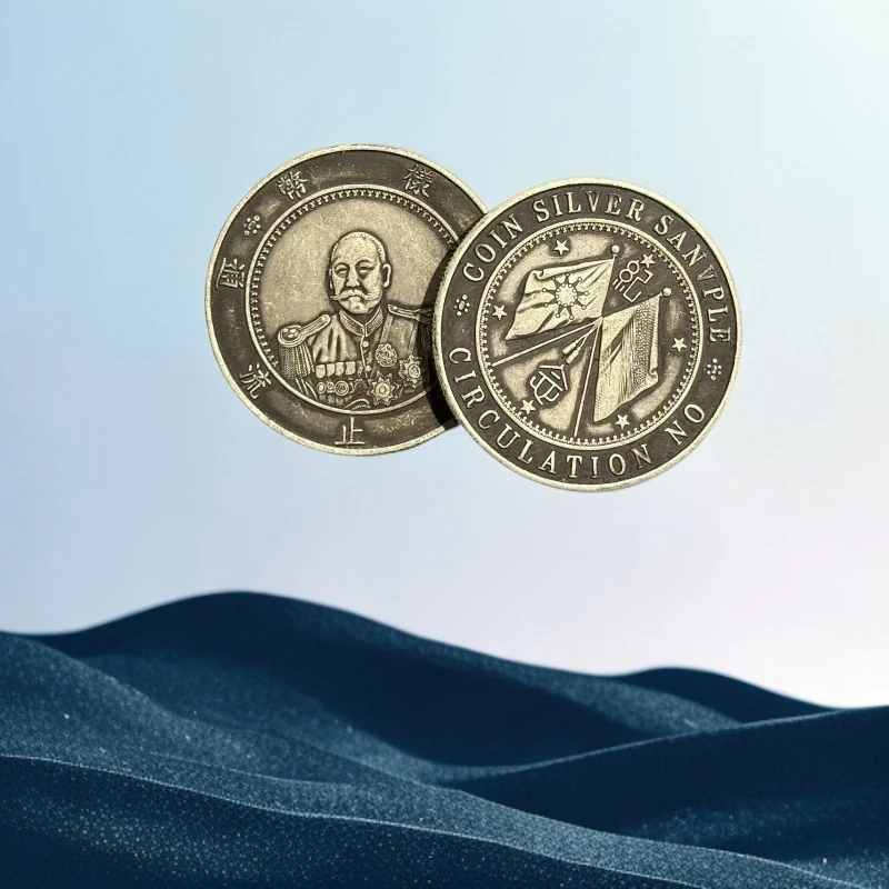 106【龙洋轩】精选手工复制仿古铜银复古纪念工艺摆件