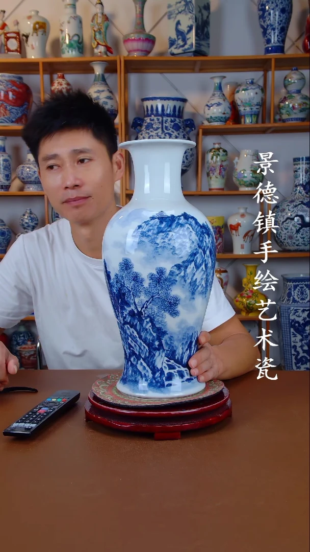 现代景德镇手工手绘陶瓷摆件27