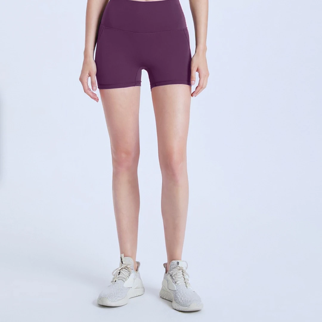 ADLK52048蜜桃臀瑜伽短裤女两分高腰提臀跑步运动骑行外穿普拉提