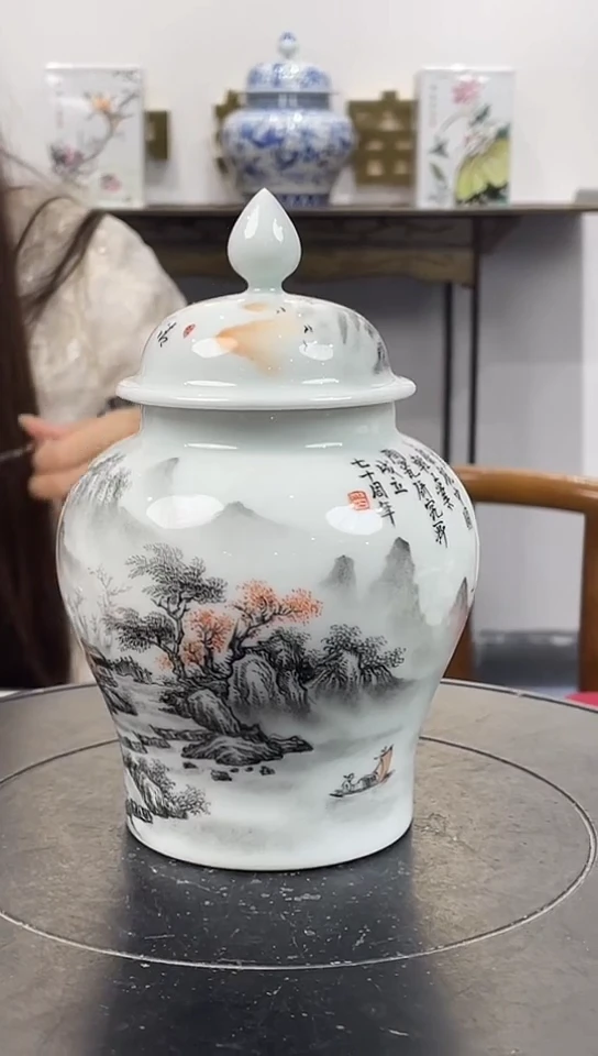 摆件景德镇陶瓷手工手绘摆件