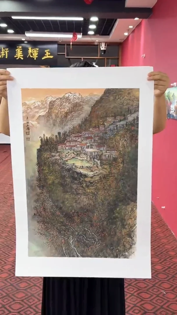 国画绘画国画山水花鸟2,8平尺
