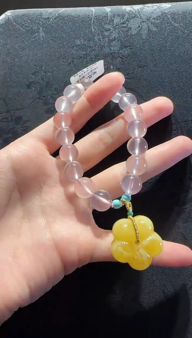 18K金镶嵌手串水晶花花款