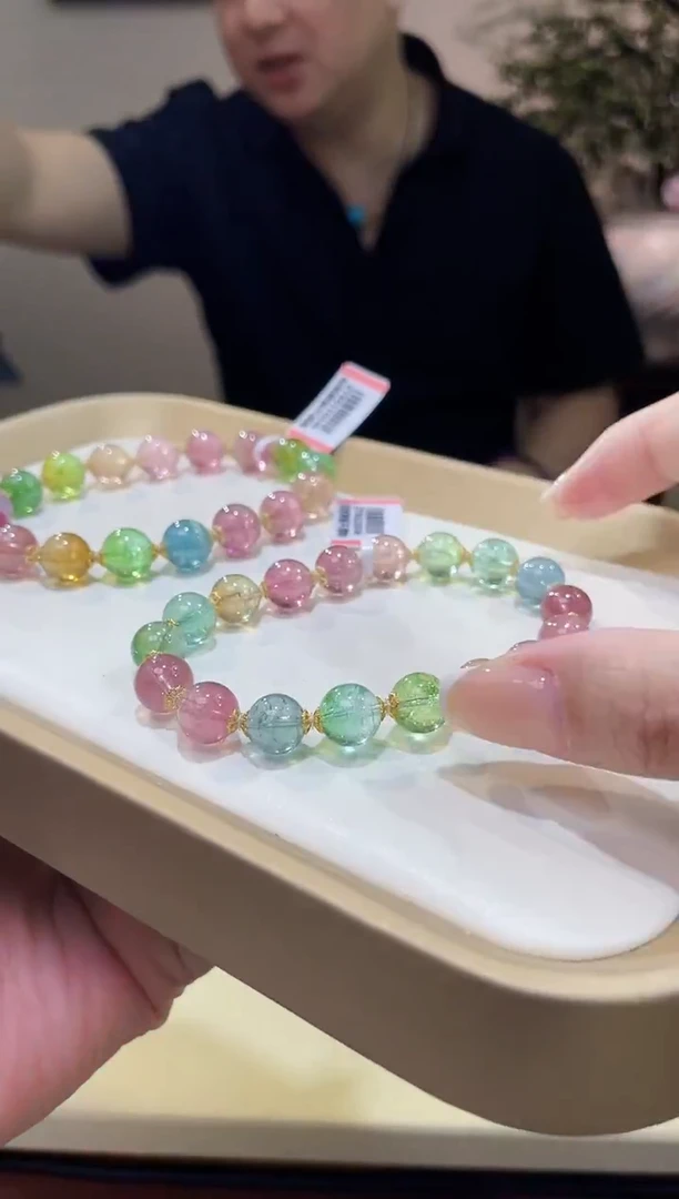 18K金镶嵌手链碧玺多样性发一@@ZY50220046