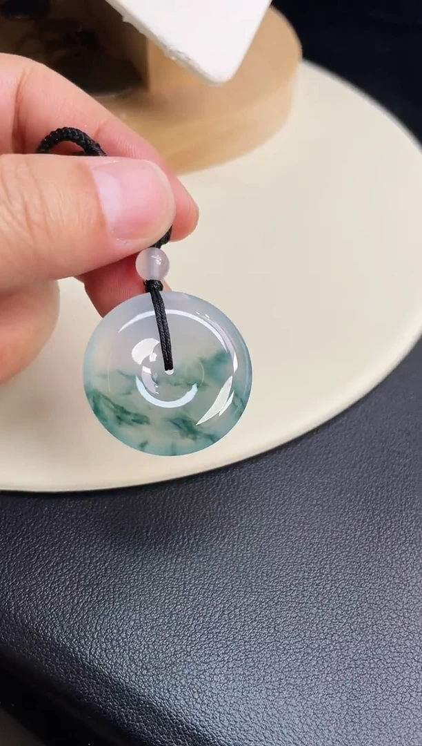 颈饰未镶嵌翡翠【44】平安扣 尺寸 30.4   6.6mm