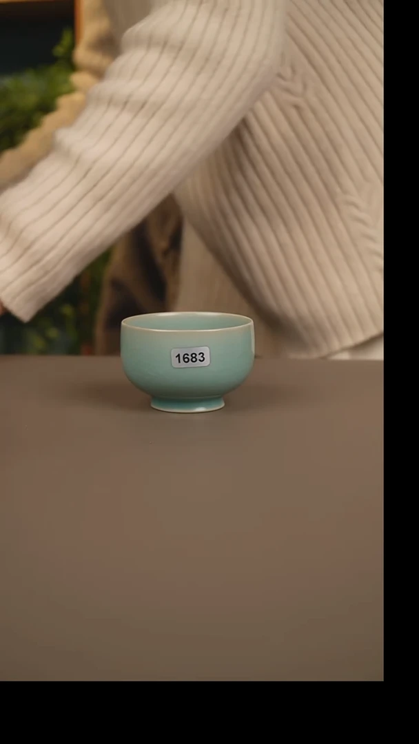 杯仿古卷足罗汉杯