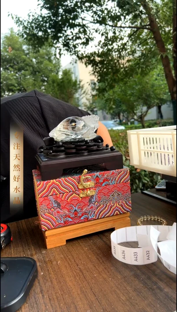 摆件未镶嵌水晶Q绿幽灵龙龟 JP50169