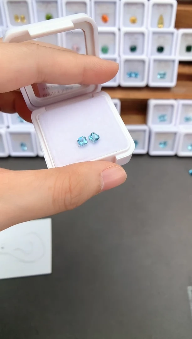 未镶嵌裸石定制海蓝宝石0.6ct