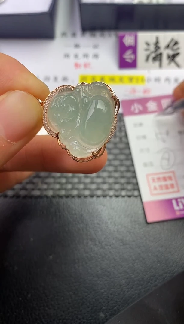 颈饰银S925镶嵌翡翠?***@挂件