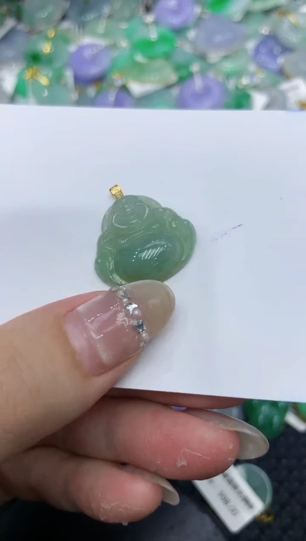 【闪购商品】翡翠颈饰18K金镶嵌222222222