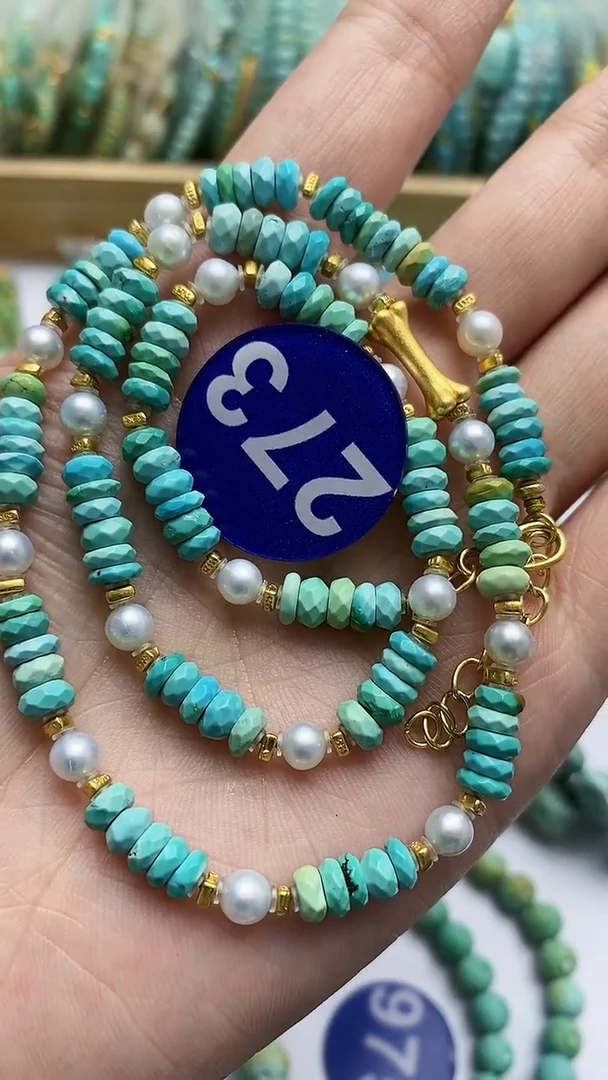 【闪购商品】绿松石项链银S925镶嵌273