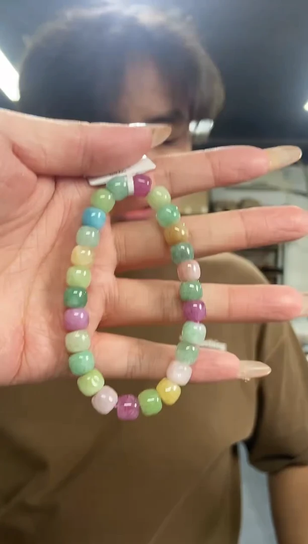 【闪购商品】碧玺手串未镶嵌多样性发其一颜色微差