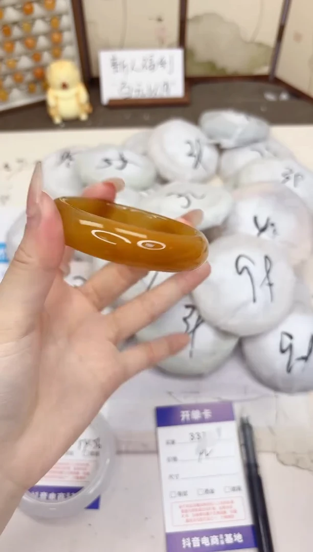 石英质玉手镯未镶嵌337-财气镯-圈口56