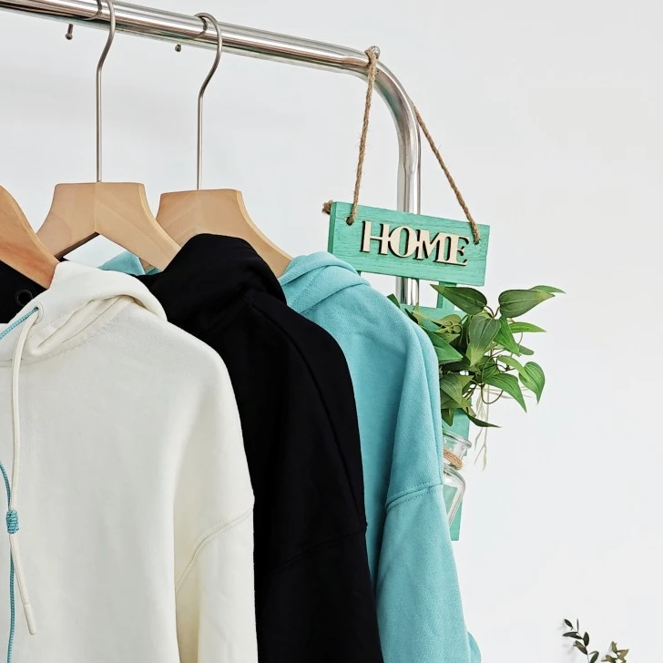 微瑕 女士纯色连帽开衫卫衣 6143