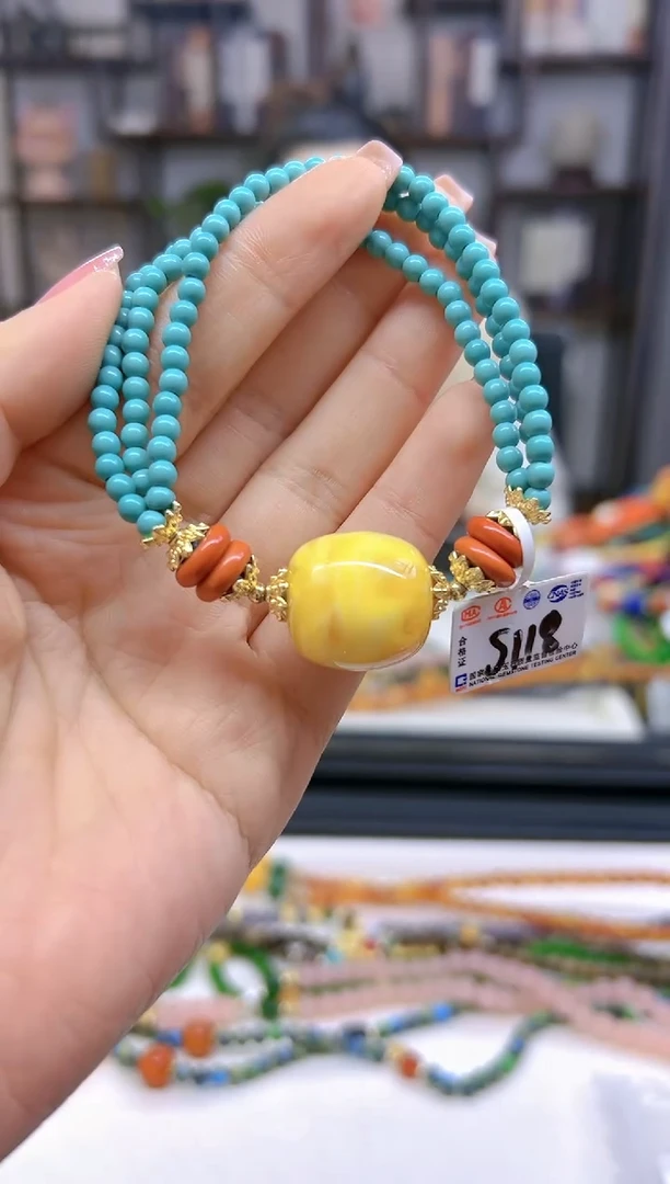 【闪购商品】蜜蜡手链未镶嵌DIY款S118