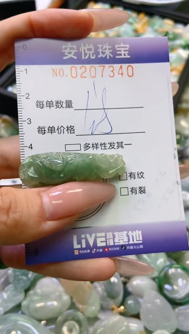 翡翠未镶嵌颈饰闪购0207340