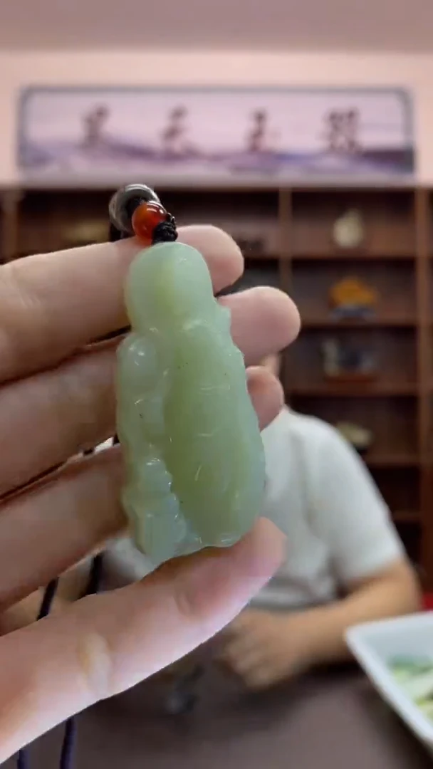 【闪购商品】岫玉颈饰未镶嵌观音吊坠