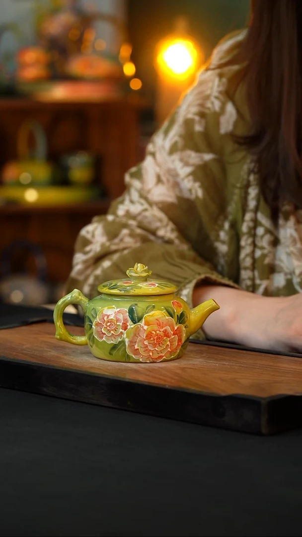 杯手绘心瓷陶瓷浮力