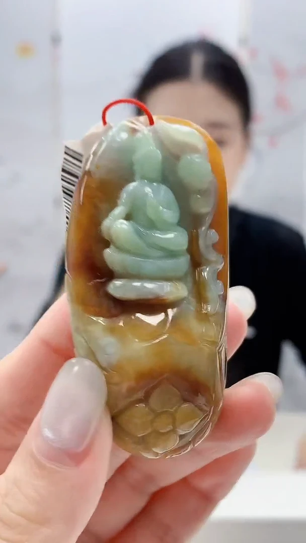 定制翡翠未镶嵌4812lr-毛货挂件7