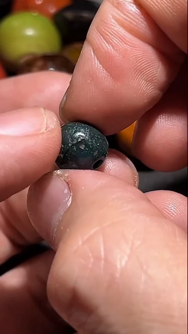 未镶嵌颈饰玛瑙/玉髓pz260102-84老珠子单珠约10mm