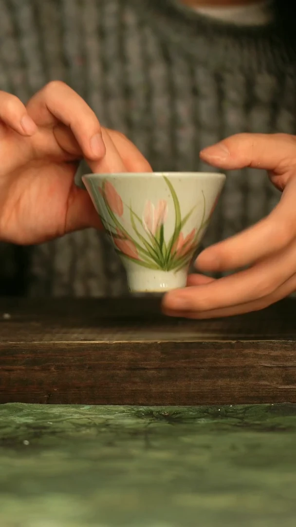 瓷器青诗集手工手绘瓷器