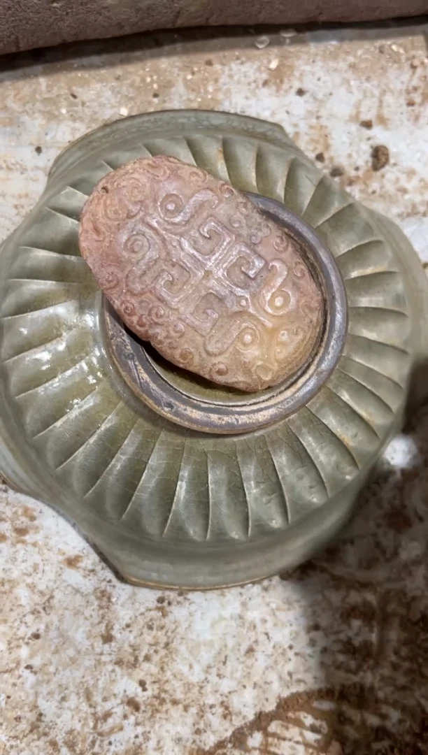 瓷片手工，手绘，陶瓷