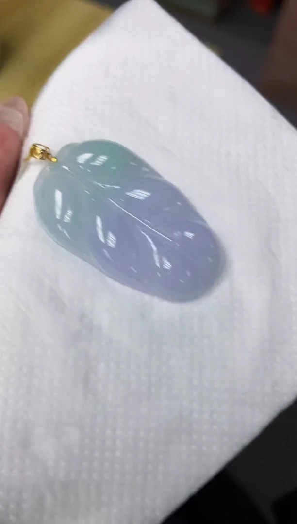颈饰18K金镶嵌翡翠11111111111