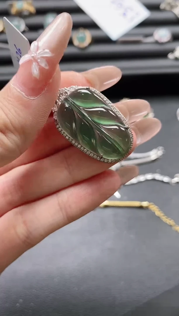 【闪购商品】翡翠戒指银S925镶嵌51151